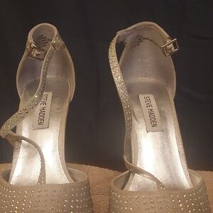 Steve Madden Women's Silver Heels